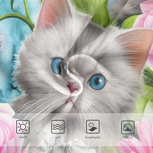 Toddler Girls Underwear 2t Cotton Little Girl Panties Fun Print Briefs Kids Undies Adorable Kittens Flowers3