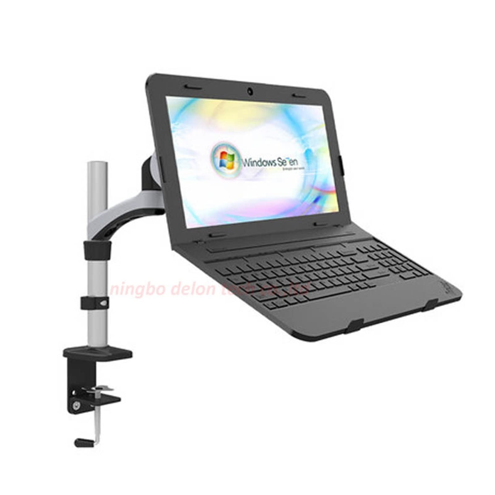GM112-LP30 Obrotowy zacisk do montażu na biurku do monitora LCD z podwójnym ramieniem z aluminiową sprężyną gazową i pełnym ruchem(GM112C-LP30)