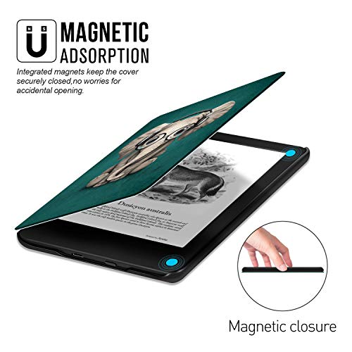 OLAIKE Slim hoesje voor nieuwe Kindle (release van 10e generatie, 2019) - PU-lederen hoes met automatische Wake/slaap… - Image 6