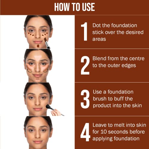 Image of NY Bae Almond Oil Infused Foundation, Concealer, Contour, Color Corrector Stick For Dark Skin - Runway Range - Backstage Touch Up in Espresso 13