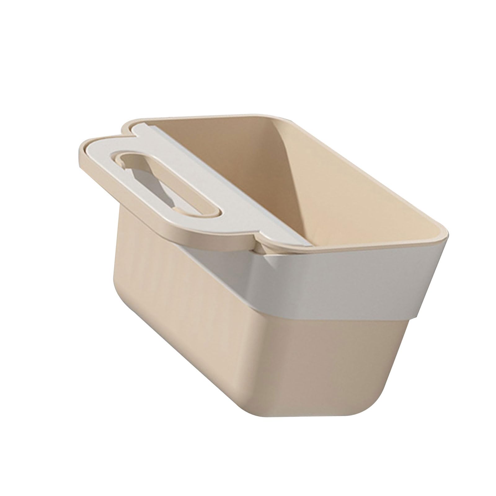 Buxuaaaa Space Efficient Hanging Garbage Bin Under Sink Trash Can with Scraper Wall Mounted for Kitchen Cabinet Bathroom Hanging Trash Can with Lid