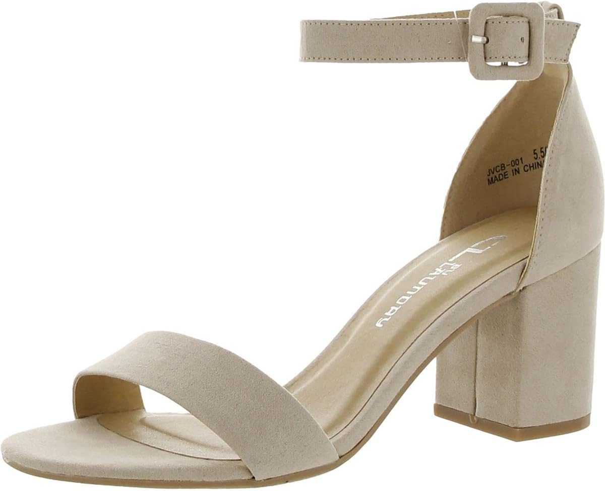 CL by Chinese Laundry Women's Jody Heeled Sandal, Nude Suede, 8 M US
