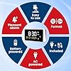 Talking Clock - Extra Loud Time and Date - for Elderly, Dementia, Hearing or Visually Impaired Seniors - Easy to Use Speaking Device - Clear Neutral Male Voice #3