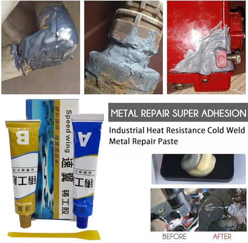 Image of Metal Repair Adhesive Gel, Cold Weld Paste, Strong Universal Bonding for Metal and Plastic, 100g, Transparent