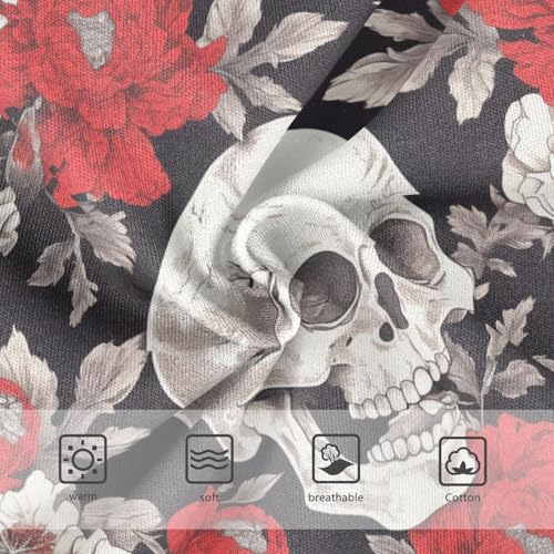 Wusikd Flowers Skulls Girls' Underwear Cotton Girls Briefs Soft Toddler Underwear 2T3