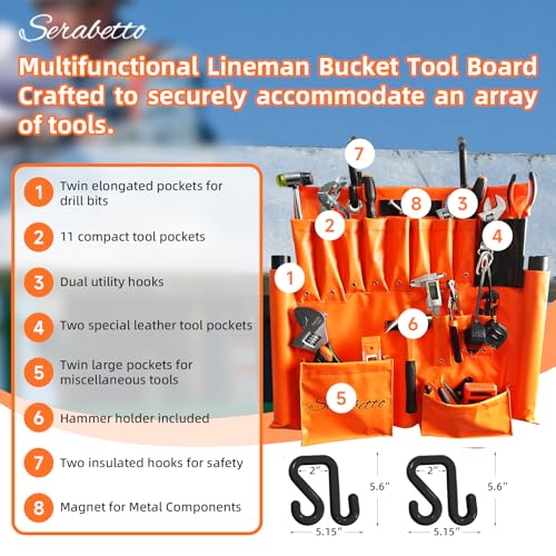 SERABETTO Lineman Tool Board with Magnet
