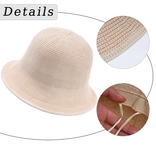 Gorro tipo bucket tejido de malla para mujer miniatura 6