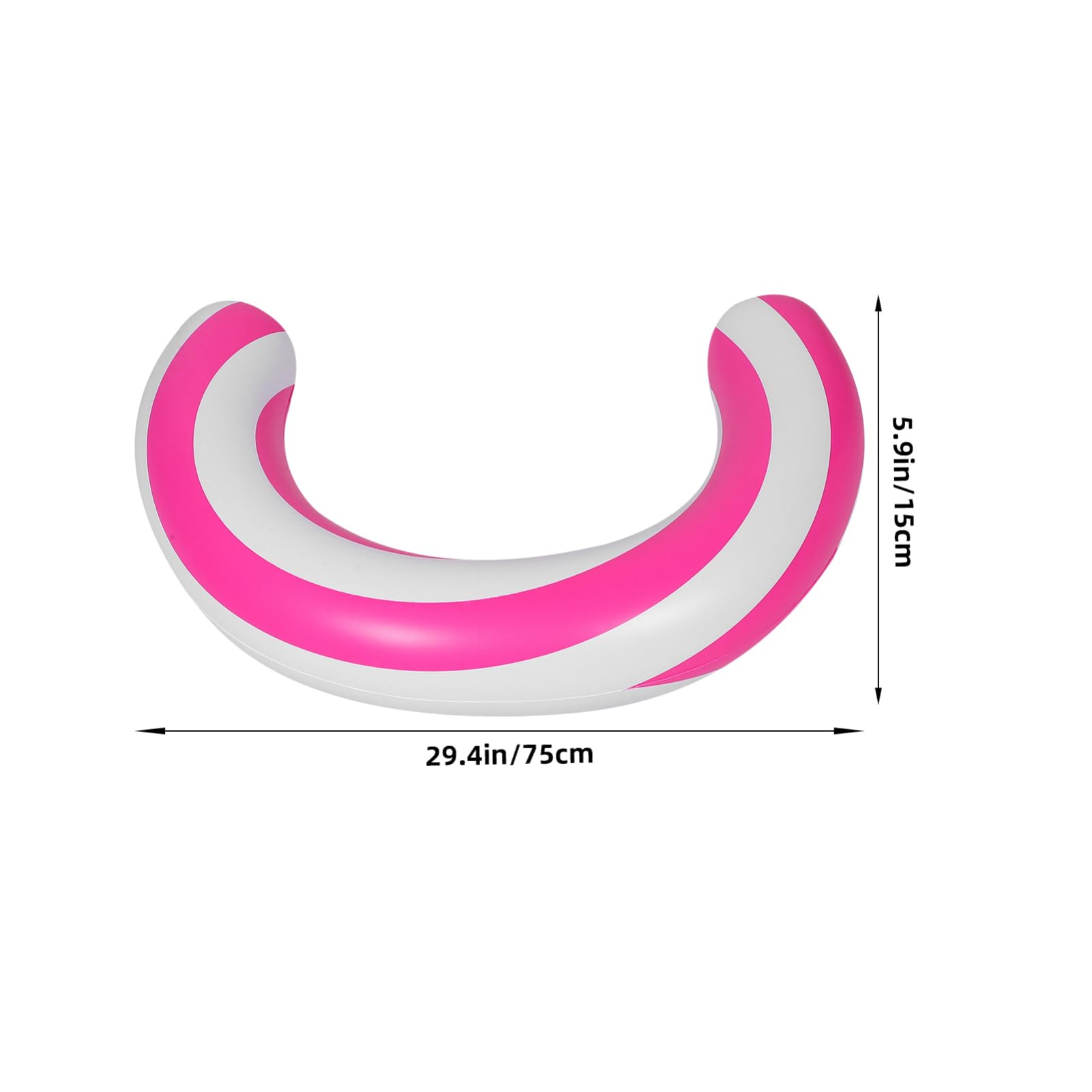 DECHOUS Inflatable Swimming Ring 30 Large Curved Pool Float Buoyancy Adult Pool Lounger