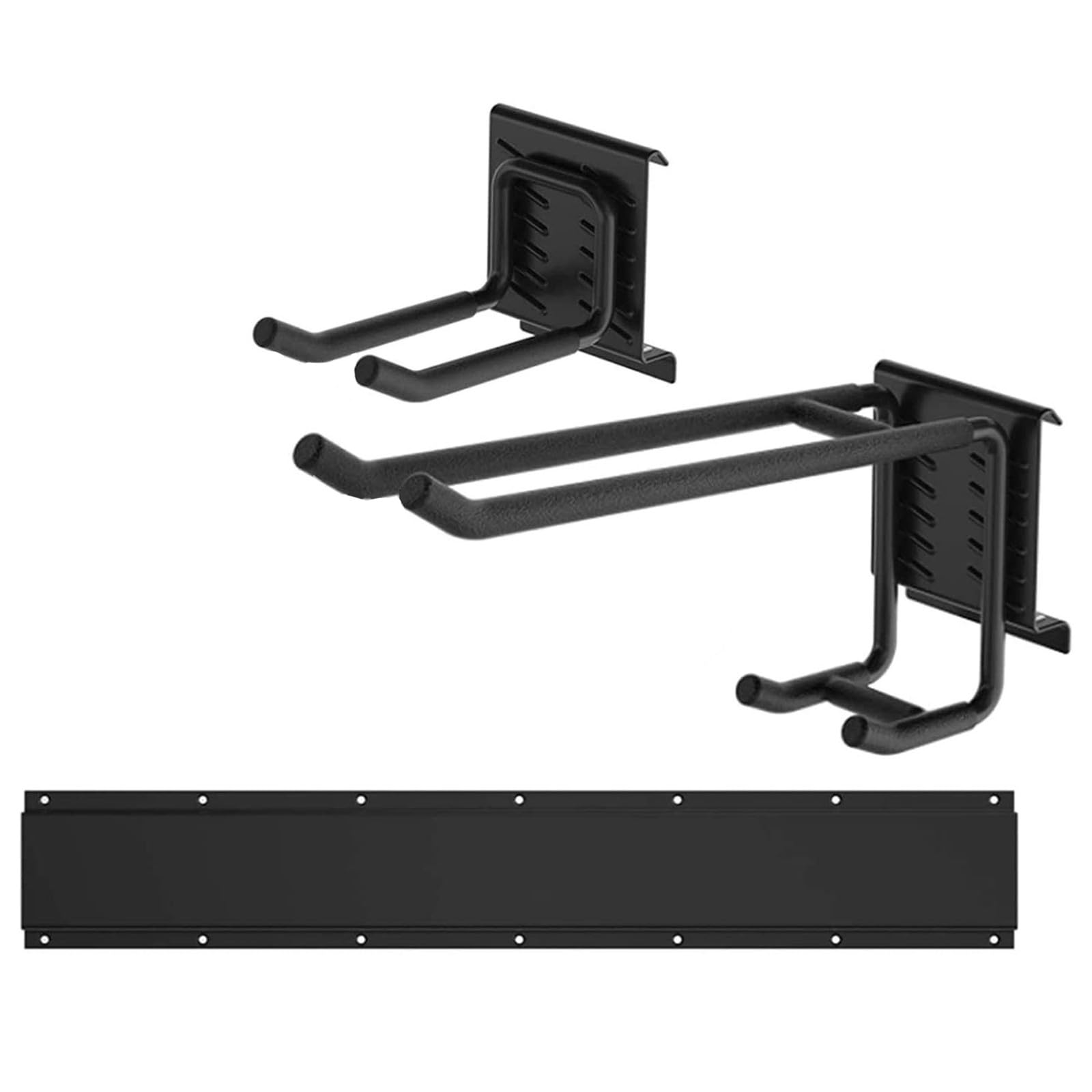 Buxuaaaa Multicolor Upgrades Garage Wall Storage Systems Large Capacity Adjustable Metal Hook Shelf Organizers For Brooms Shovels Snowboards Yard Shed Wall Organizers