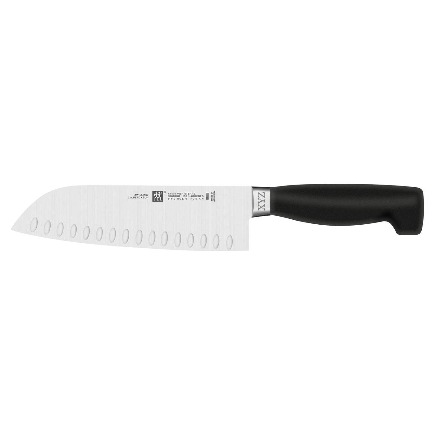 ZWILLING J.A. Henckels Twin Four Star Hollow Edge Santoku Knife - Custom Engraved (Various Sizes)