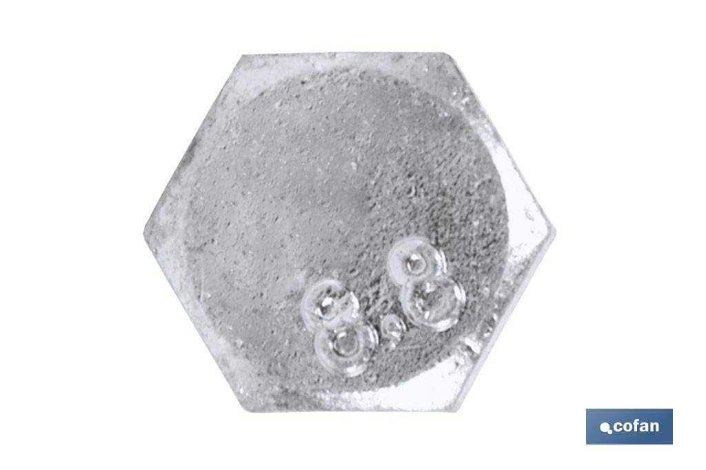 COFAN 000108110Z T. Hex 8.8 Zinc (din 933), Din-933 C-8.8 M-8 X 110 Z for DIYers & Professionals - Image 2