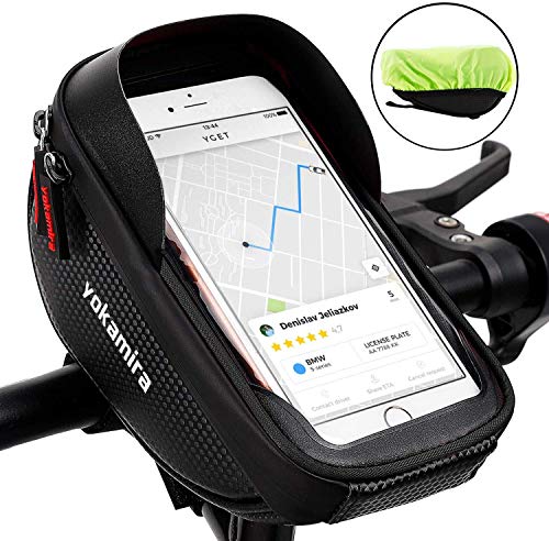 Yokamira Borsa Telaio Bici, TPU Borsa da Manubrio