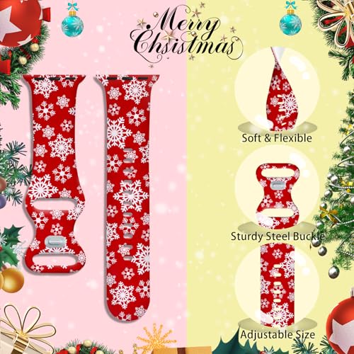 Image of Holidays Watch Band Compatible with Apple Watch Bands 38mm 40mm 41mm 42mm 44mm 45mm 49mm for Women Men Gift, Halloween Adjustable Soft Silicone Strap Replacement for iWatch Series Ultra SE 9 8 7 6 5 4