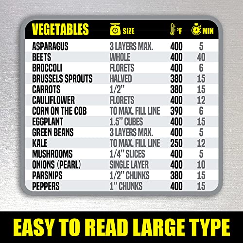 Air-Fryer-Cooking-Times-Chart-Magnet-Extra-Large-Easy-to-Read-Airfryer-Magnetic-Cheat-Sheet-Healthy-Airfryers-Cookbook-Accessory-Liners-Food-Kitchen-Conversion-Air-Fryer-Oven-Accessories-Grey Air Fryer Cooking Times Chart Magnet Extra Large Easy to Read Airfryer Magnetic Cheat Sheet Healthy Airfryers Cookbook Accessory Liners Food Kitchen Conversion Air Fryer Oven Accessories Grey