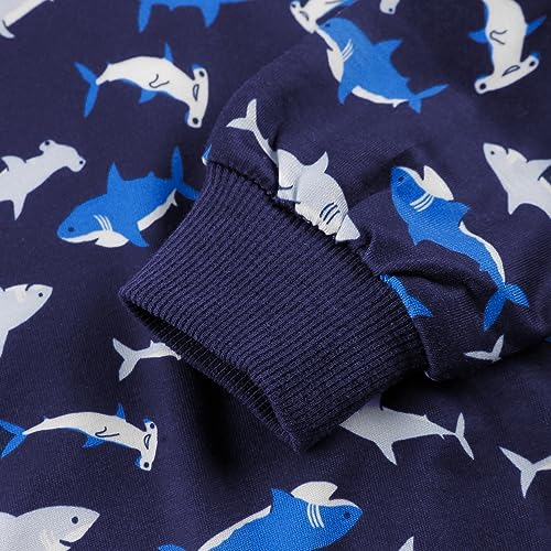 Boys Cotton Sweatshirts Crewneck Long Sleeve Pullover Toddler Winter Warm Sweater Tops 2-7T4