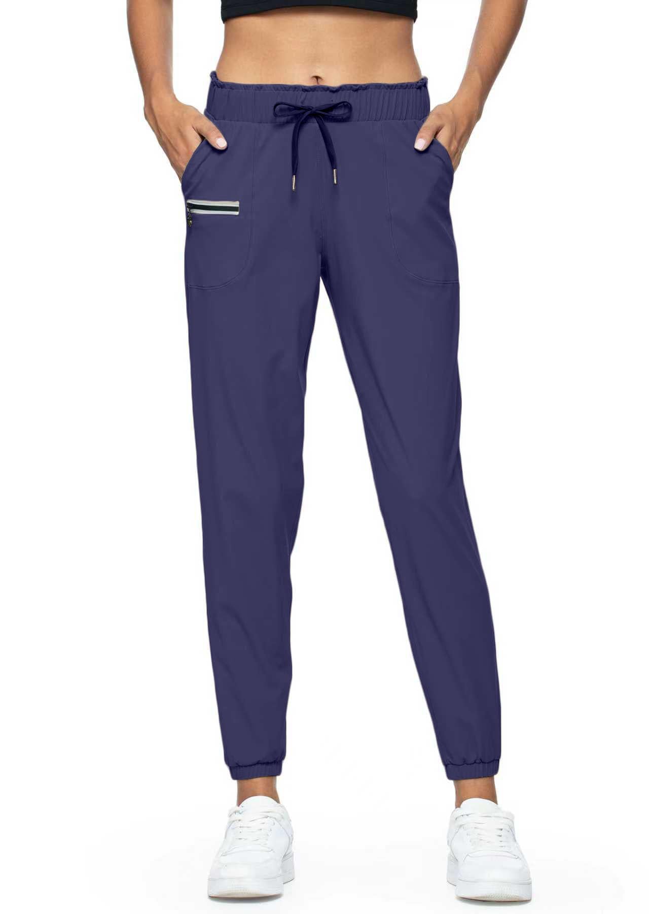Joggers for Women with Pockets Elastic Waist Workout Sport Gym Pants