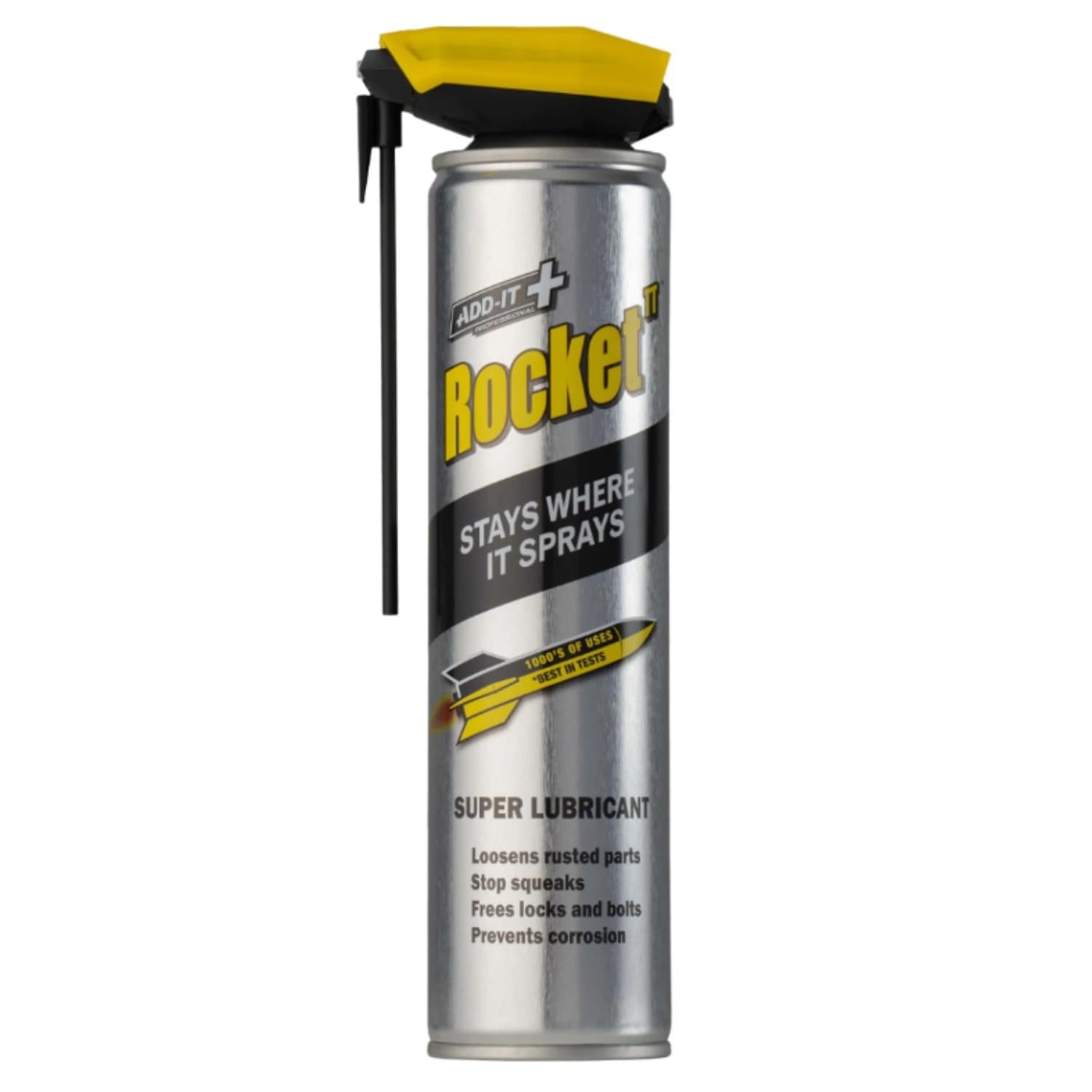 Rocket TT Multi-Purpose Lubricant Spray – 300ml Rust Remover & Anti-Corrosion Maintenance Spray – Penetrating Oil for Seized Bolts,Locks, Bikes & Garden Equipment – Water-Resistant Coating