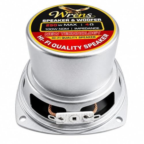 Image of WRENS 3 Inch Woofer Speaker 250W MAX Heavy Bass Home Audio