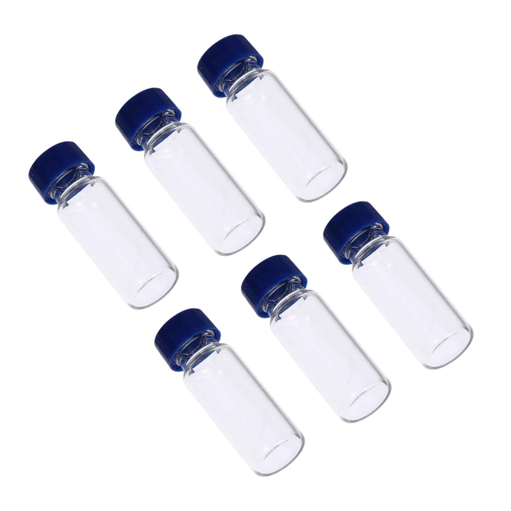 CIYODO 100pcs Vial Container Drinks Bottles Pre Multi Wine Pipette Clear Oil Sample Bottle Syrup Chromatography Bottle Liquid Sample Bottle Tubes Jar Injection Ports Sampling Bottle Glass