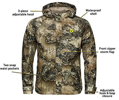 Image of SCENTBLOCKER Men's Lightweight Waterproof Breathable Camo Rain Jacket