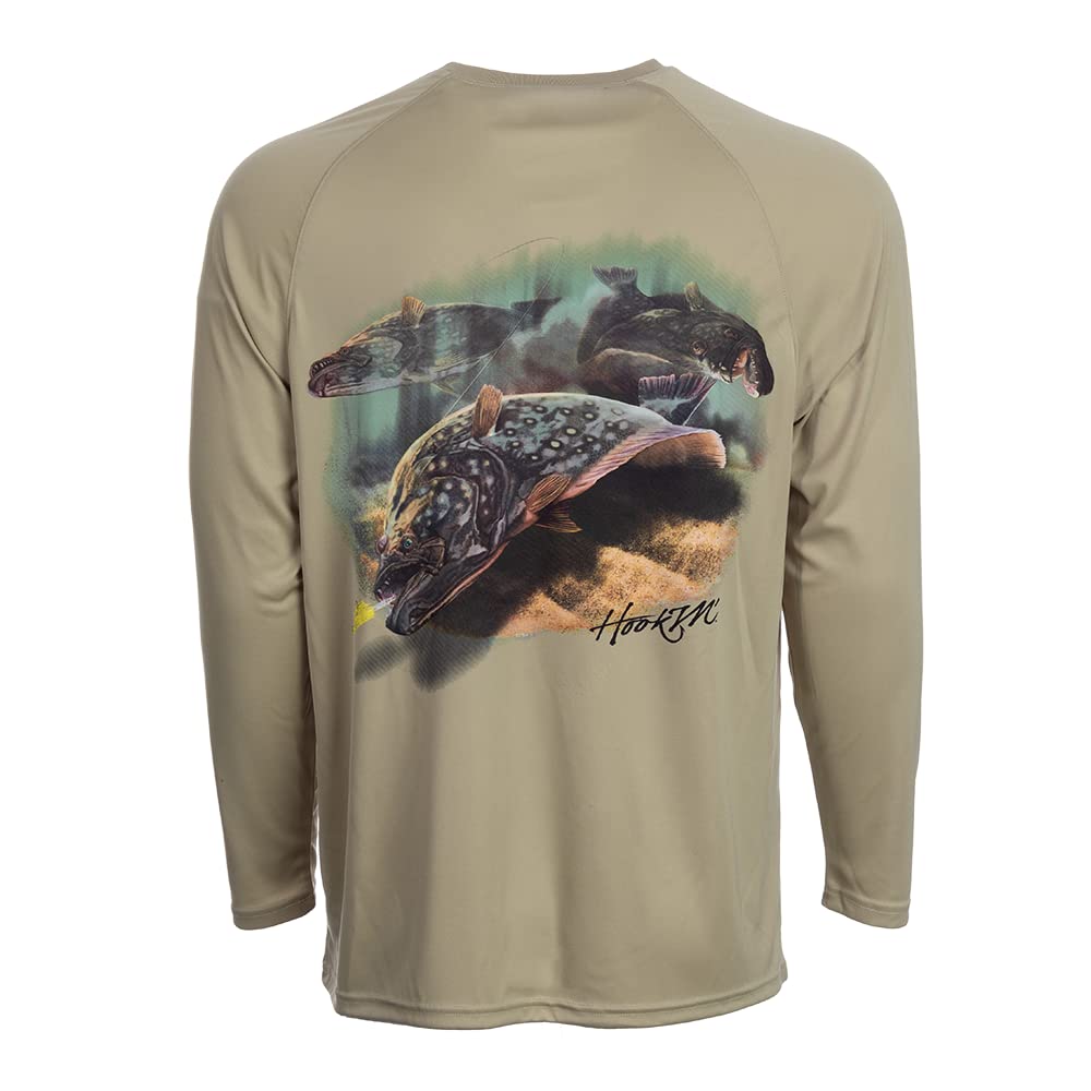 Bimini Bay Outfitters LTD Hook M' Men's Long Sleeve Fishing Shirt