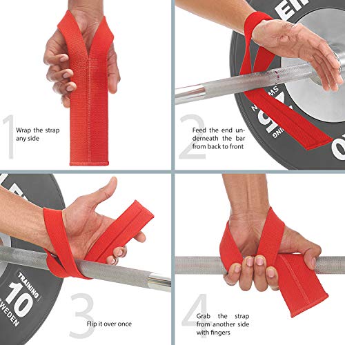 Image of WARM BODY COLD MIND V1 Lifting Wrist Straps for Olympic Weightlifting - Rated at 660 lb - Hand Wraps for Powerlifting, Weight Lifting, Bodybuilding Functional /Cross Training, Deadlift Gym Bar, Cotton