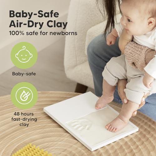 Keababies Baby Hand And Footprint Kit - Baby Footprint Kit, Baby Keepsake thumb #1