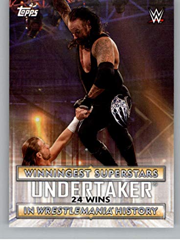 2020 Topps Road to WrestleMania Winningest Superstars in WrestleMania History Wrestling #WS-10 Undertaker Official World Wrestling Entertainment Trading Card From The Topps Company