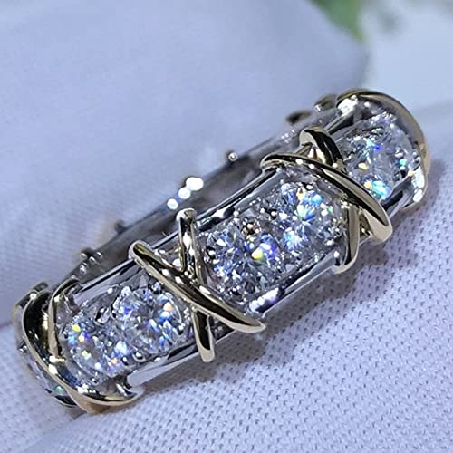 JIUXIAO Bague en Diamant de Laboratoire 925 Bijoux en Argent Sterling Bague de fiançailles de Mariage bagues en Diamant de Laboratoire pour Femmes Hommes Accessoire de fête Cadeau