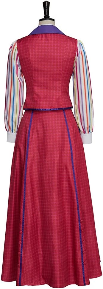 MelangCos The Musical Newsies Katherine Plumber Cosplay Costume Women's Vintage Dress Set