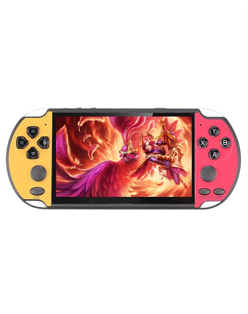 HLF 5.1-inch Screen hd Casual Handheld Game Console with Built-in 9000 vodeo Games Portable Game Ret