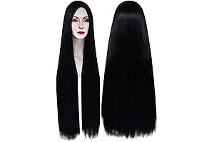 40'' 100cm Extra Long Straight Black Wigs