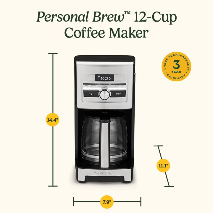 Cuisinart Coffee Maker, Personal Brew, Programmable, 12-Cup, DCC-12 - image 8
