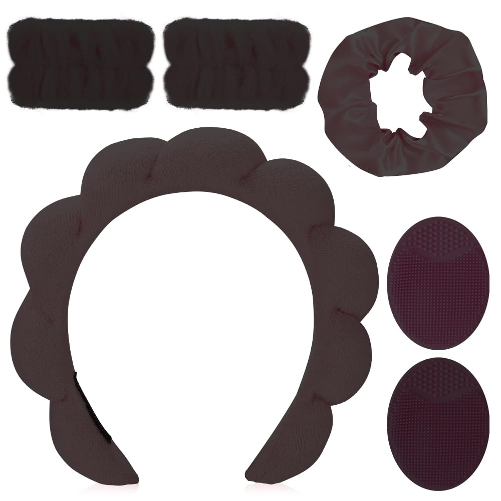Fascia Capelli WLLHYF Cerchietti Per Capelli Da Spa Per Lavare Il Viso, Rimozione Del Trucco Facciale, Fascia Per Fascia Per Capelli Donna Spugna