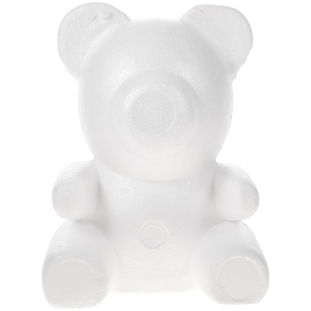 Healifty 30cm Foam Bear Shape White Craft Bear Polystyrene Modelling Foam for DIY Flower Craft Christmas Wedding Valentine Flower Arrangement