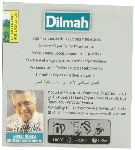 Dilmah Fun Teas, Peach, 3.20-Ounce Boxes (Pack Of 6) #TOP1