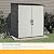 Suncast Extra-Large Vertical Storage Shed for Yard Storage, All-Weather Outdoor Storage Shed with 2 Lockable Doors, 70.5" W x 44.25" D x 77.5" H, Peppercorn
