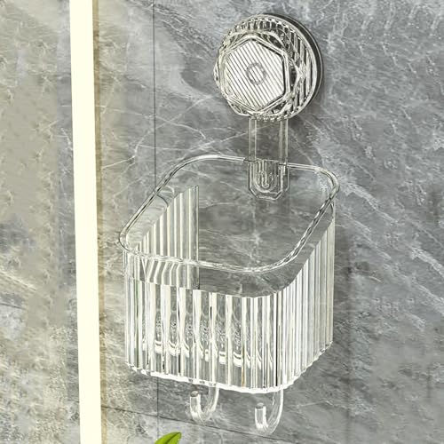 Étagère murale douche sans perçage pour organiser le maquillage de routine - 5