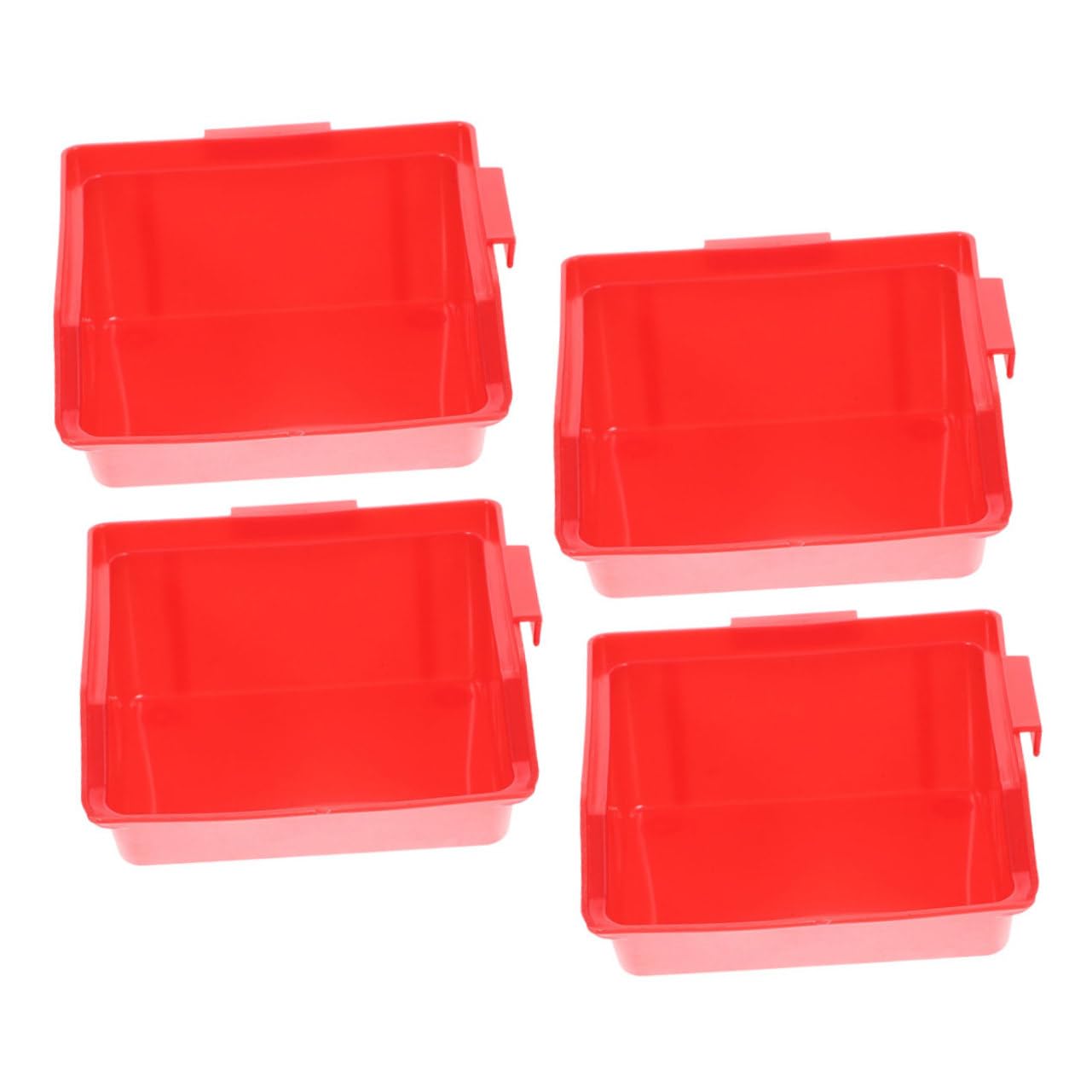 GRIRIW 4pcs Tool Organizer Warehouse Storage Bins Stacking Bins for Craft Supplies Parts Organizer