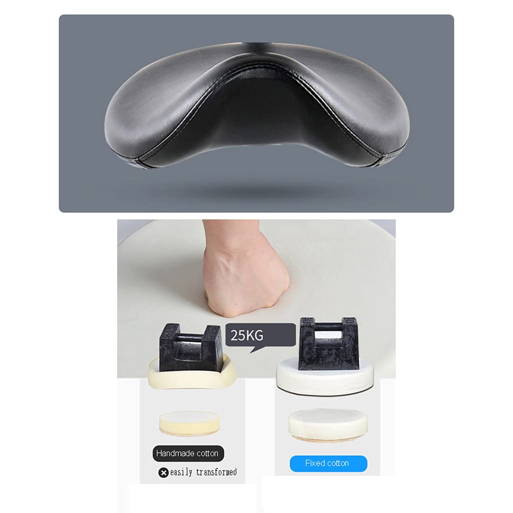 ZHOUXIAO Sgabello Idraulico Ad Altezza Regolabile Sgabello con Ruote Massaggio Sgabello Rotante Ergonomico Ergonomico, Comodo PU Sedile Ottomano in Pelle PU per Clinica Denti