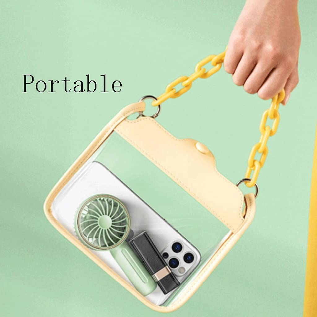 Mini Ventilatore Silenzioso, Ventola Portatile Portatile/da Collo/da scrivania, Ventola di Raffreddamento 3 in 1, Ventola Portatile USB, Mini Ventilatore con Cordino, 3 velocità, Ufficio, Viaggio