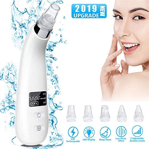 Remover Suction with LED Display Rechargeable Vacuum for Facial Skin
