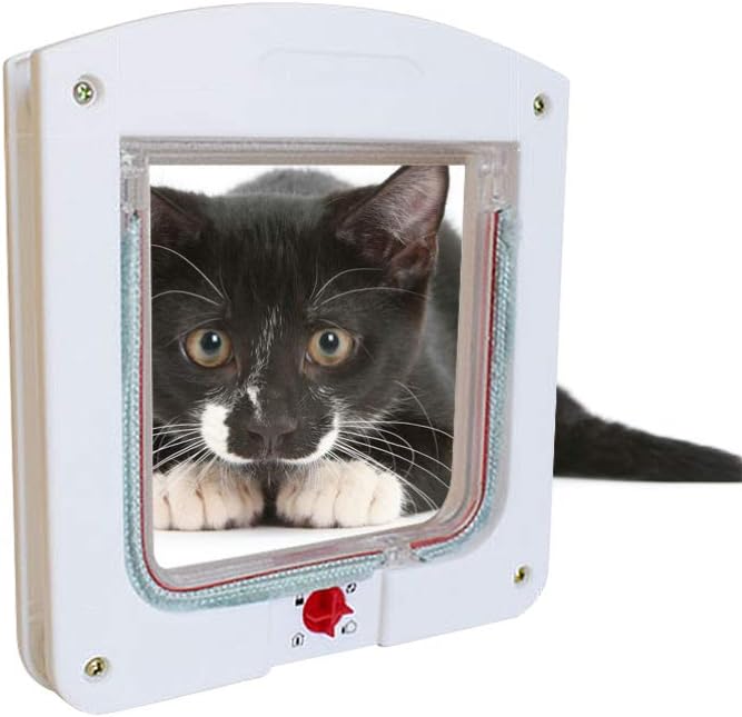Cat Exterior Door Dog Door Entry Exit Pet Door for Cats Kitties Small Cat Electronic Cat Door