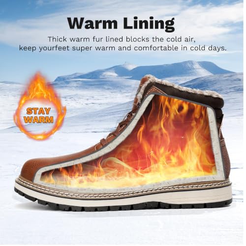 Image of ARRIGO BELLO Mens Winter Boots Snow Shoes Casual Booties US Size 8-12