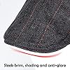 besbomig Mens Tweed Flat Cap Driving Hat Newsboy Cap - Adjustable Fashion Newsboy Irish Beret Hat, Spring Autumn Winter, 55-59CM Black #5