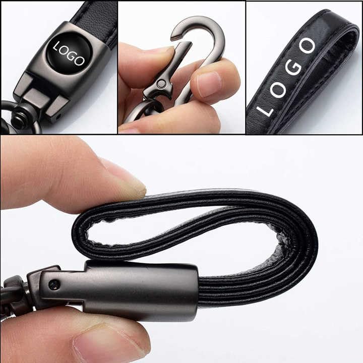 Image of Zuno Leather Keychain for Bike Car Home and Office Keys | Stylish Key Ring for Men and Women | Key Holder for Bags Wallets and Travel Accessories | Ideal Gift for Him Her