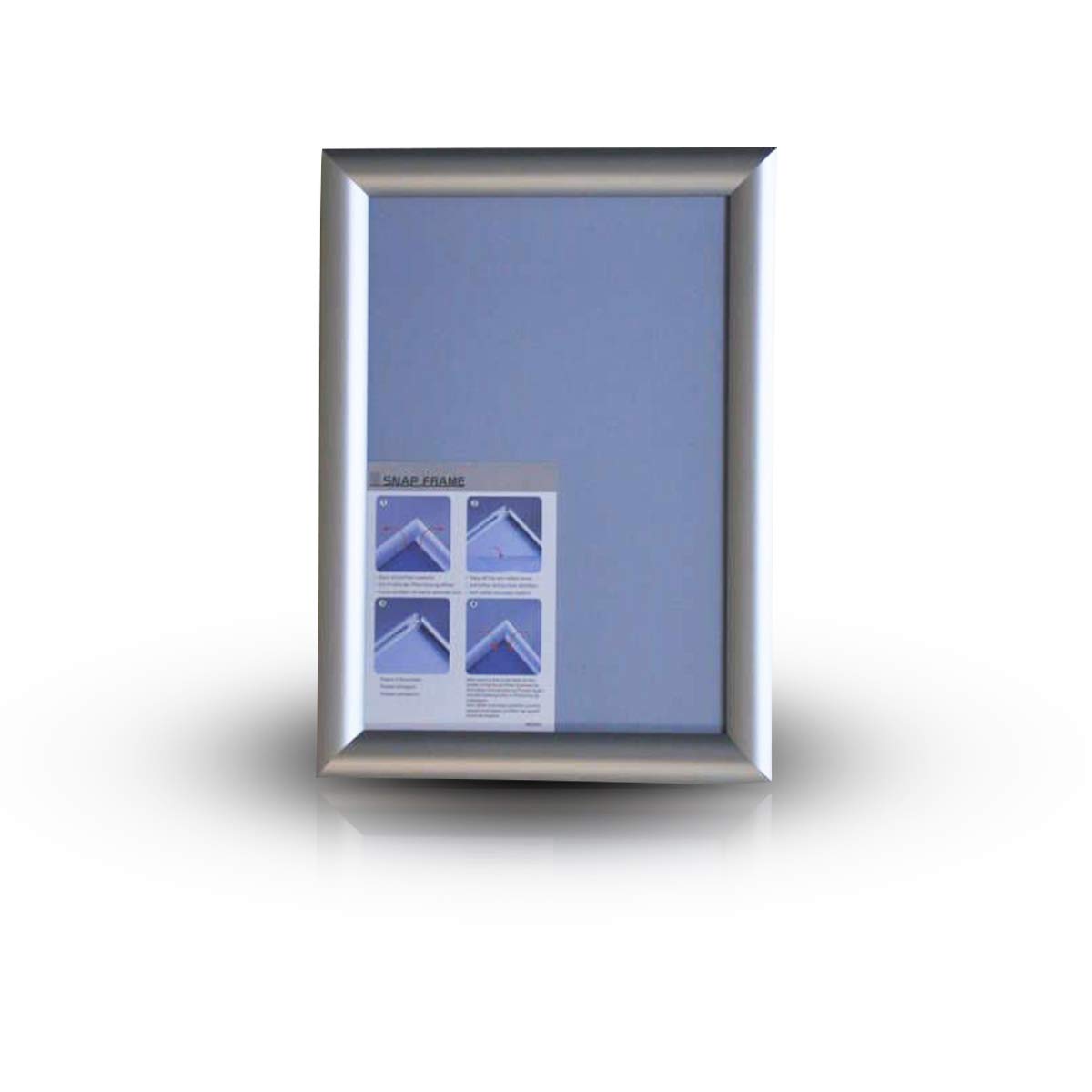 DIN A4 KLAPPRAHMEN Aluminium Plakatrahmen Wechselrahmen Posterrahmen 25mm Profil Ecken auf Gehrung (5)