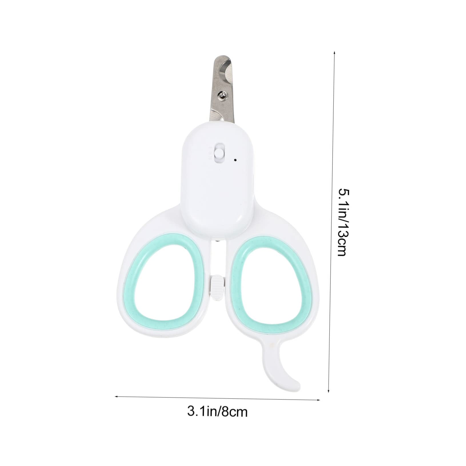 Abaodam 1Pc LED Lighted Dog Nail Clipper Professional Pet Nail Scissors with USB Rechargeable Design for Safe Precise Grooming for Dogs Cats