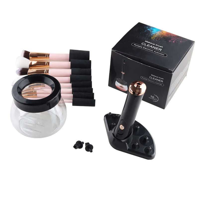 Premium Electric Make-up Brush Cleaner and Dryer (Black)