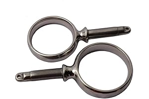 Hoffen Boat Stainless Steel Oarlock Socket Side Mount Rowlock Paddle Brackets